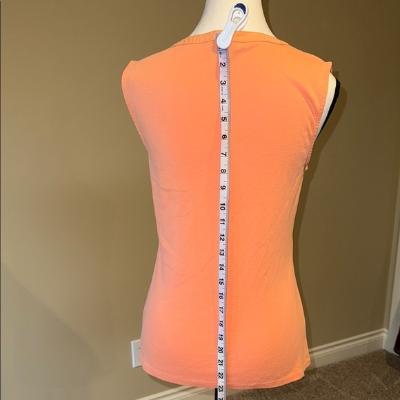 RW&CO. Tank Top Orange Sleeveless Fitted Shirt - Picture 5 of 7